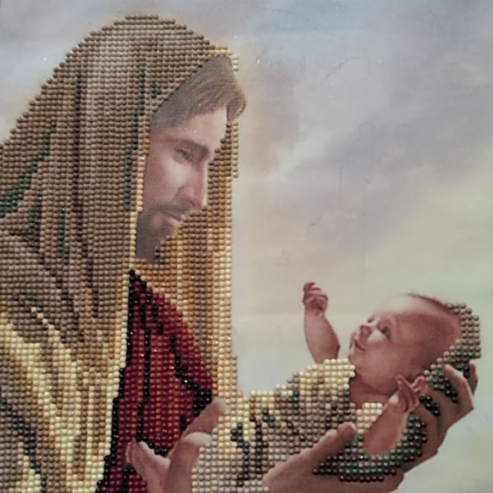 Serene Jesus with Baby Wall Art